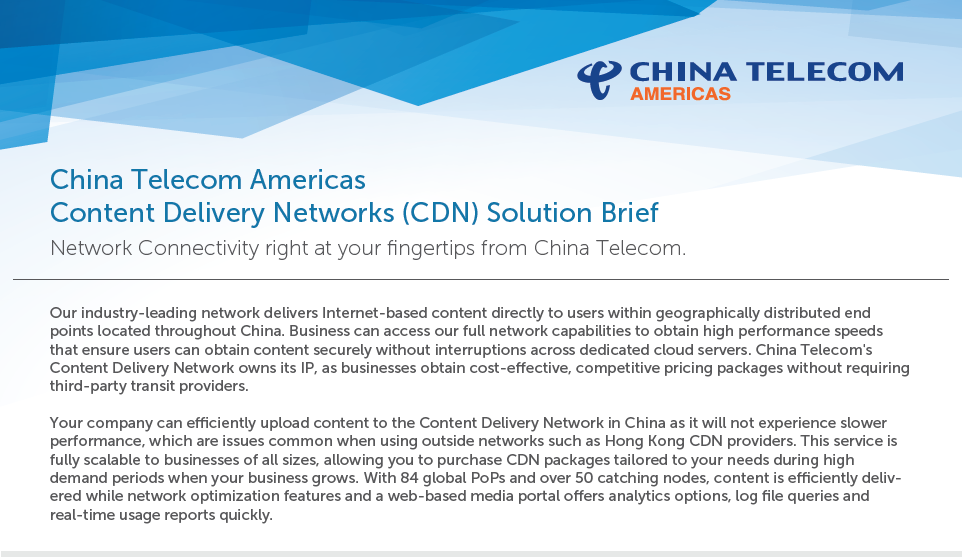 CDN Solution Brief